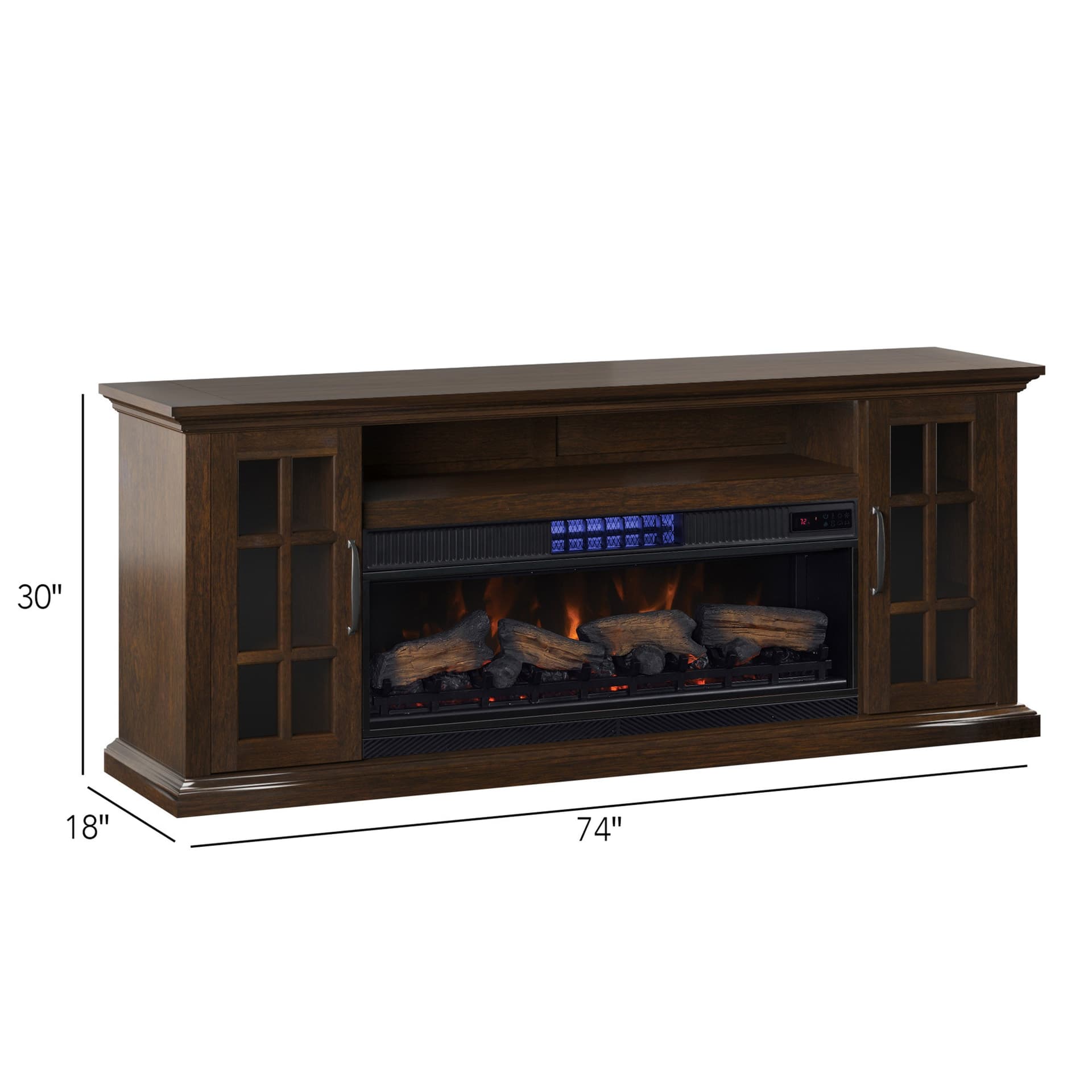 Tresanti Mayson TV Console with ClassicFlame CoolGlow 2-in-1 Electric Fireplace and Fan image 7