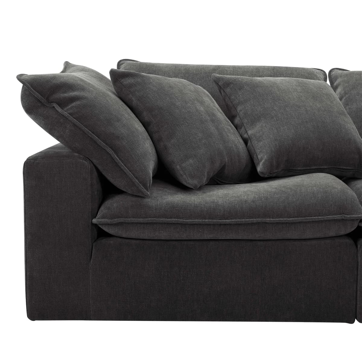 Sereen 6-piece Fabric Modular Sectional, Dark Gray image 7