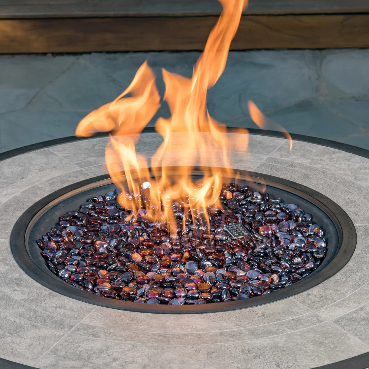 SunVilla Cypress 7-Piece Fire Modular Outdoor Patio Sectional Set image 5