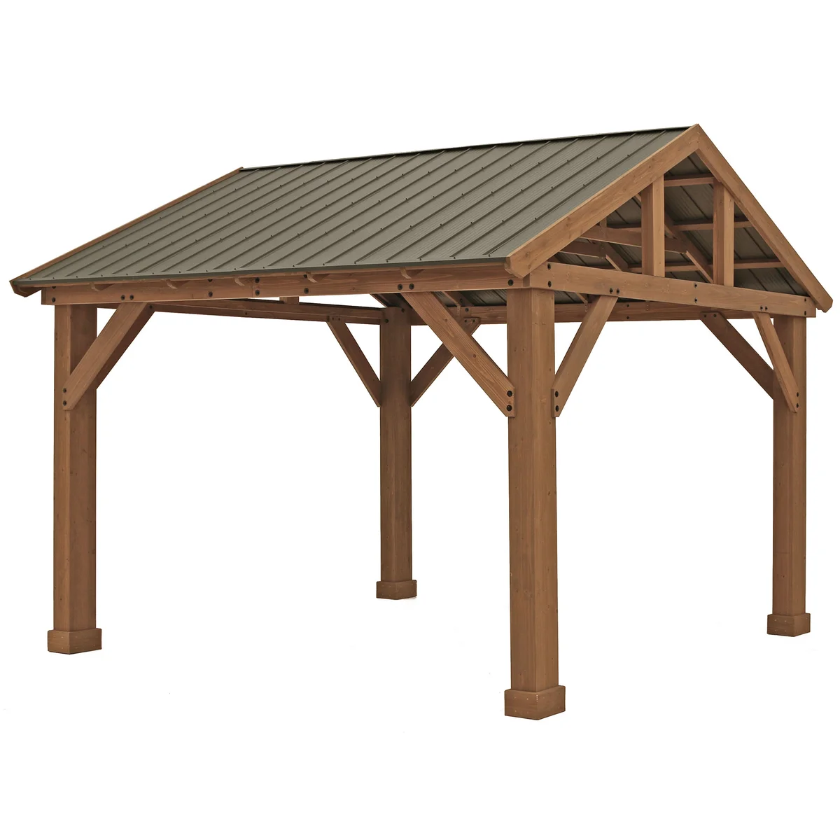 Yardistry 12 x 14 Gazebo with Aluminum Roof image 3