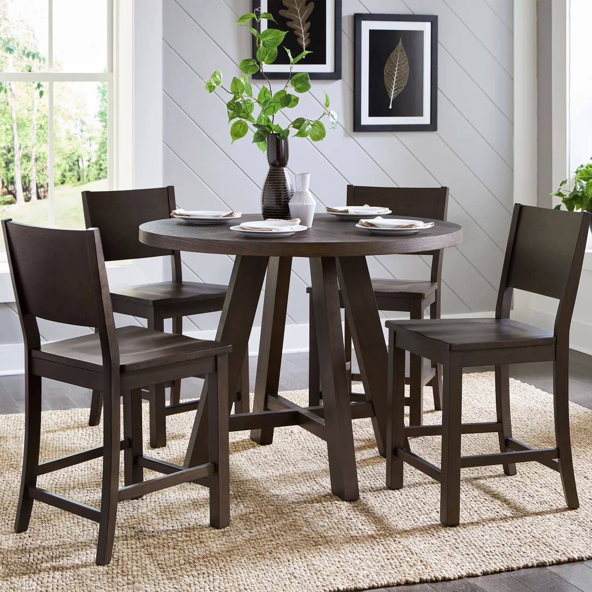 Parks 5-piece Counter Height Dining Table Set