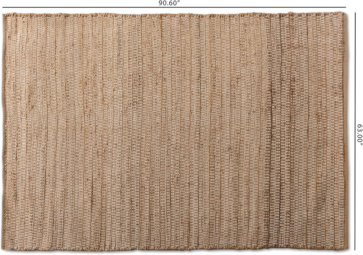 Baxton Studio Osage Modern and Contemporary Natural Handwoven Hemp Blend Area Rug image 3