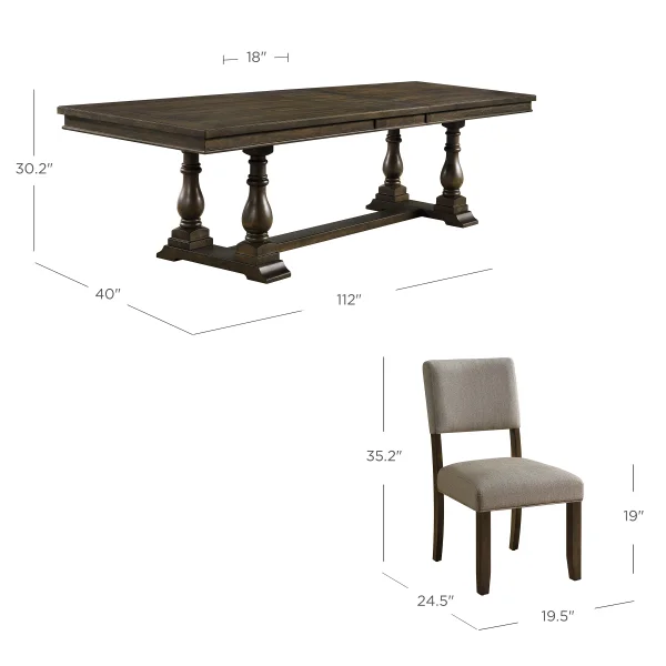 Thomasville Callan 9-piece Dining Table Set image 2