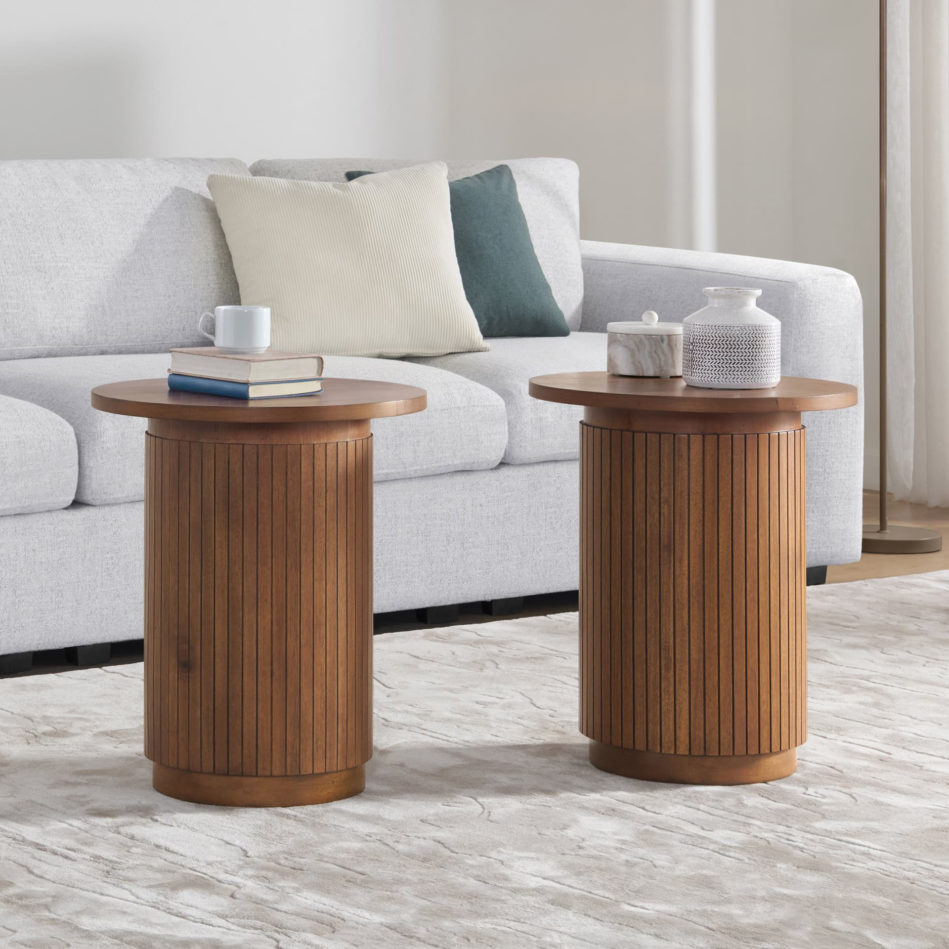 Point Cabrillo Round Side Tables, Set of 2