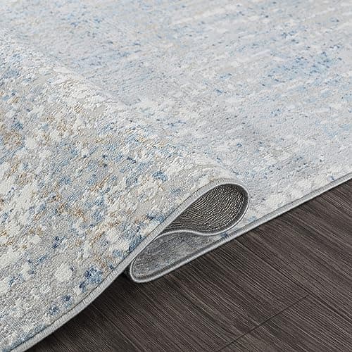 Pasargad Home Turkish Stella Design Power-Loomed Beige/L. Grey Abstract Area Rug- 9' 6'' X 13' 6'' image 5