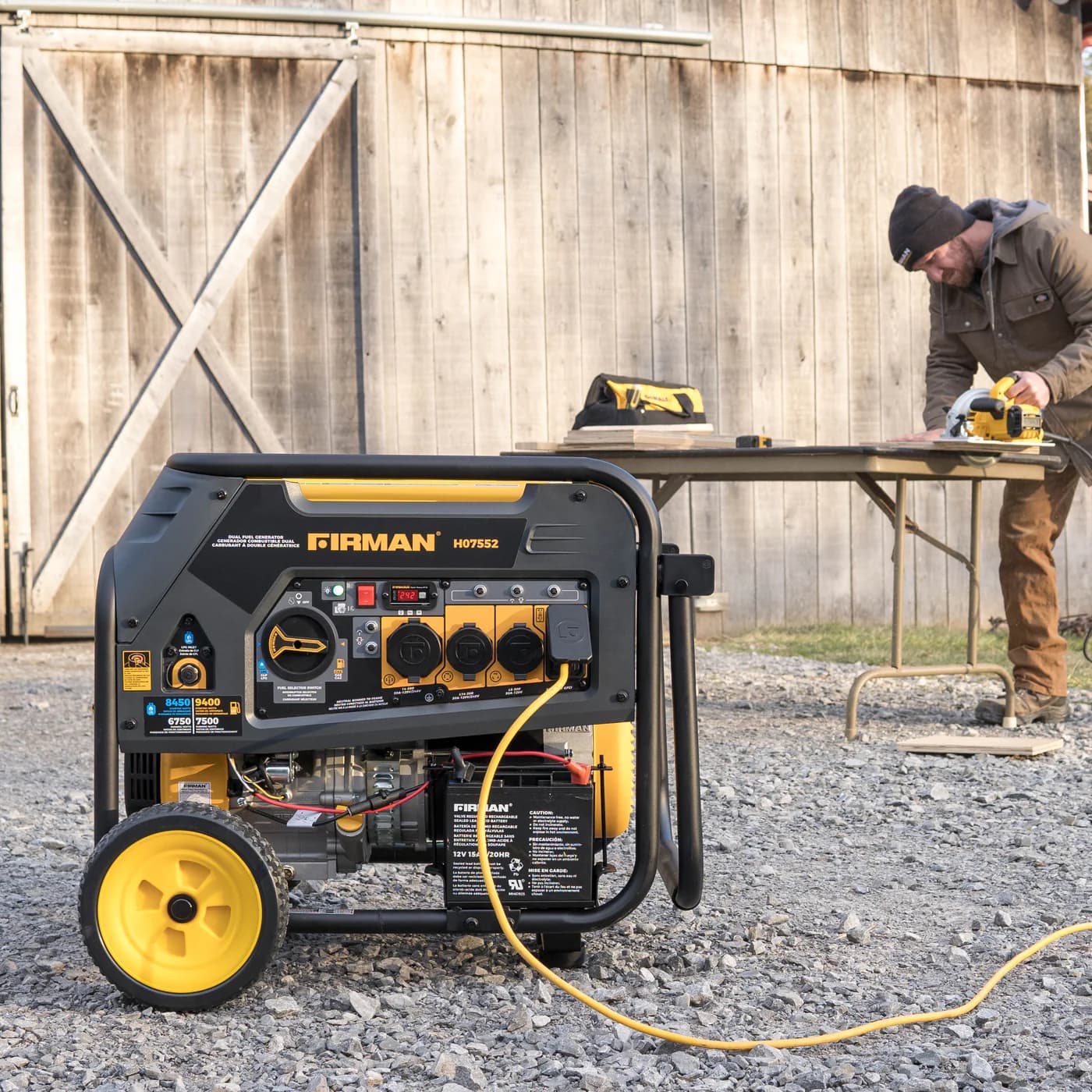 Firman 7500W Running / 9400W Peak Dual Fuel Generator image 8