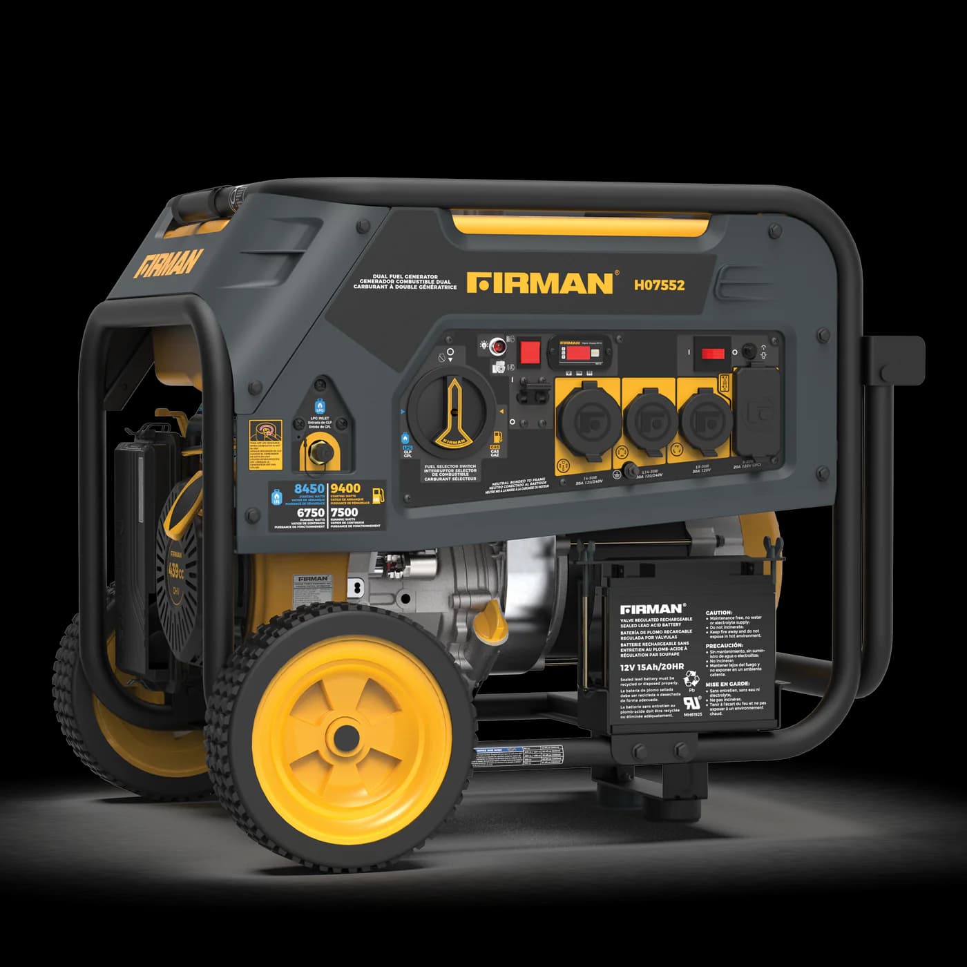 Firman 7500W Running / 9400W Peak Dual Fuel Generator image 10