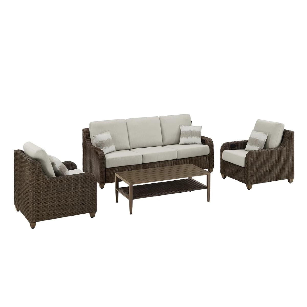 Thomasville Barston 4-piece Outdoor Seating with Kick-out Foot Rests image 8