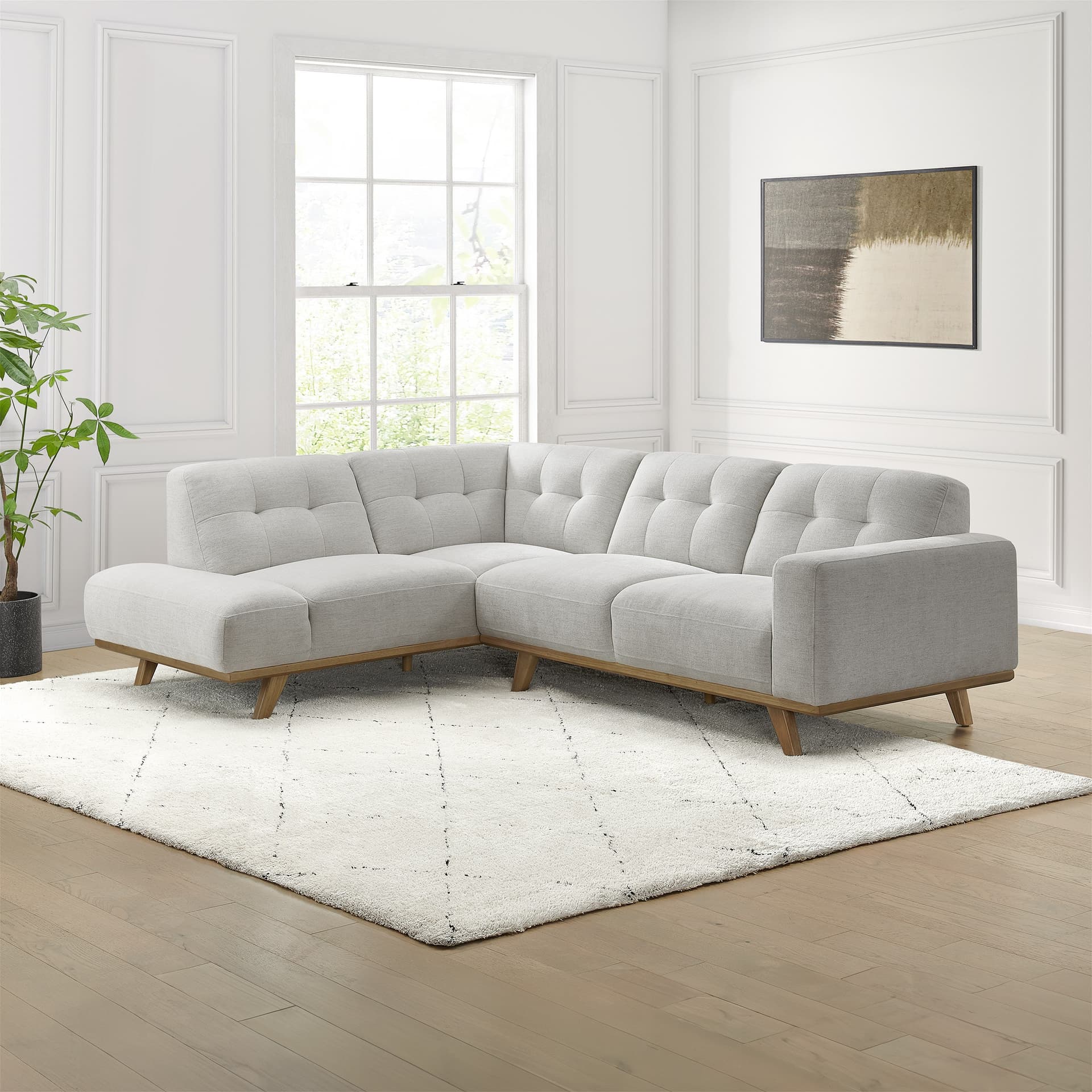 Aiden & Ivy Aeva Fabric Sectional