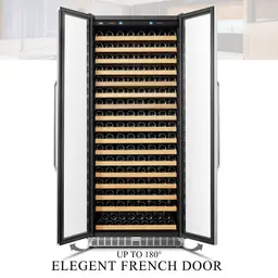 Lanbo 257-Bottle Single Zone Dual Door Wine Cooler  image 8