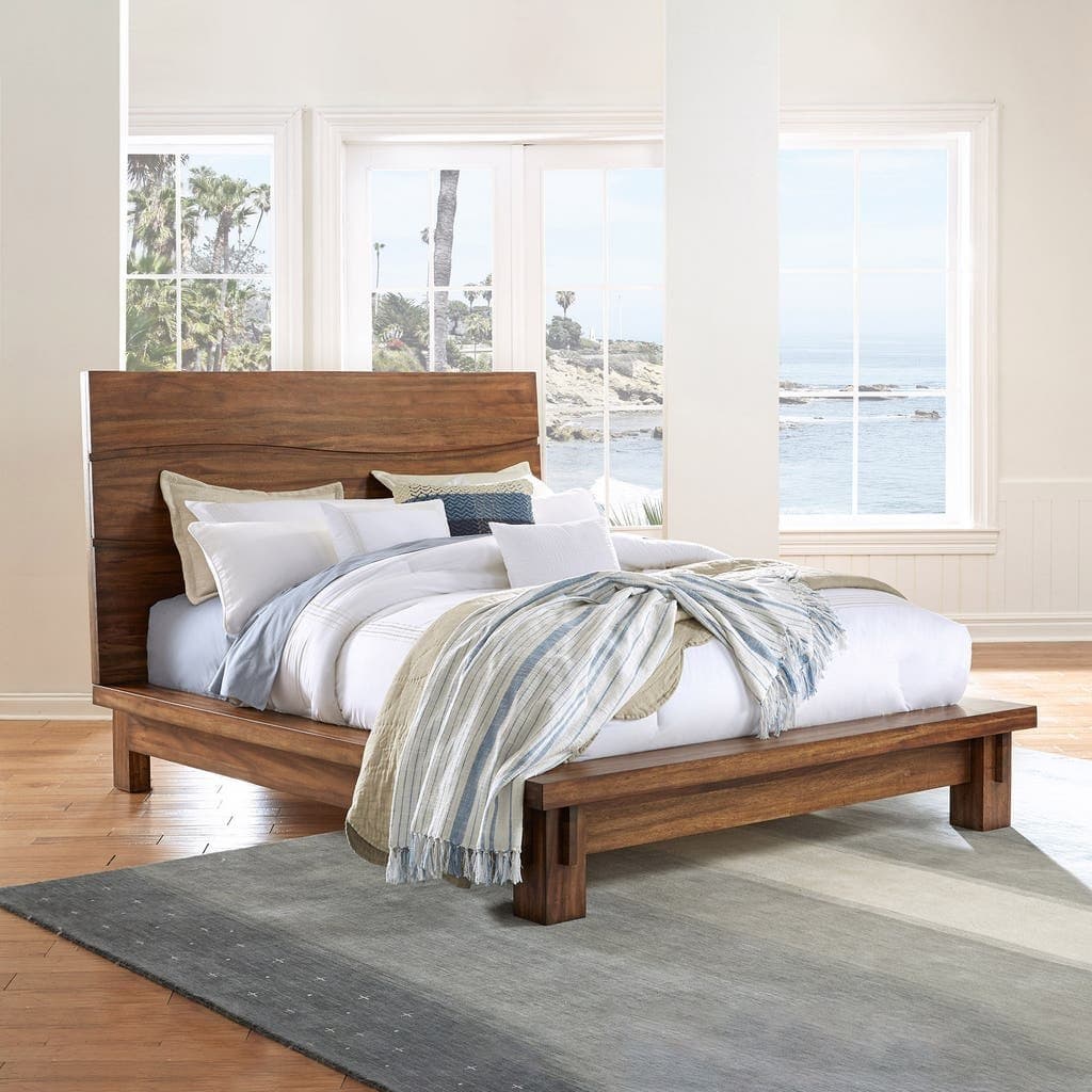 Rivina Queen Platform Bed Frame, Brown