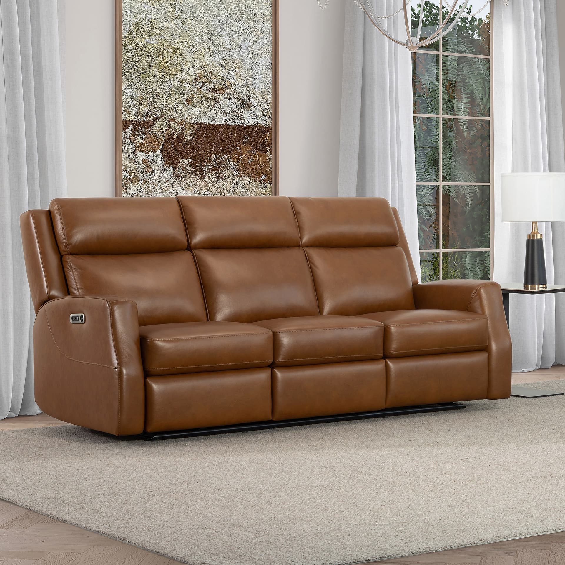 Thorton Leather Power Reclining Sofa